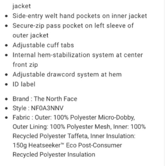 NORTH FACE**Triclimate 2-in-1 Jacket**XL**$190 - Picture 7 of 8